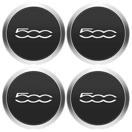 4 kpl 133 mm pyöränkeskiökuppeja, yhteensopiva Fiat 500 -vanteiden kanssa, keskiökupusetti 68078419AC 68078421AC pölysuoja 51884863-Perfet