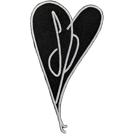 The Smashing Pumpkins Gish Woven Heart Iron On Patch One Size B