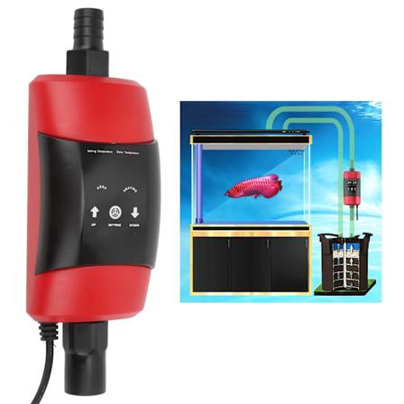 Akvarium extern värmare vattentät automatisk konstant temperatur fisk tank värme stav med strömavbrott minne EU-kontakt 220V 1000W