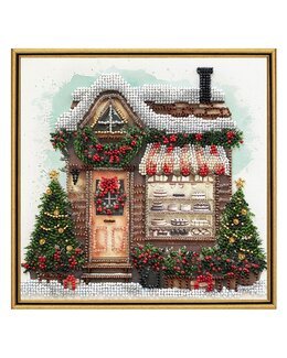 Perlenstickerei Weihnachtscafé