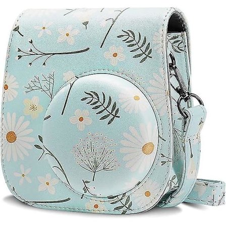 Greenpu læderetui til Fujifilm Instax Mini 11 Instant Camera med justerbar rem og cover
