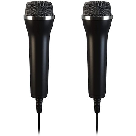 2 Universelle USB-mikrofoner til Karaoke og Optagelse (Wii, PS3, PS4, XboxOne, PC) - Sort