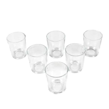 6x Jälkiruokalasit Transparent
