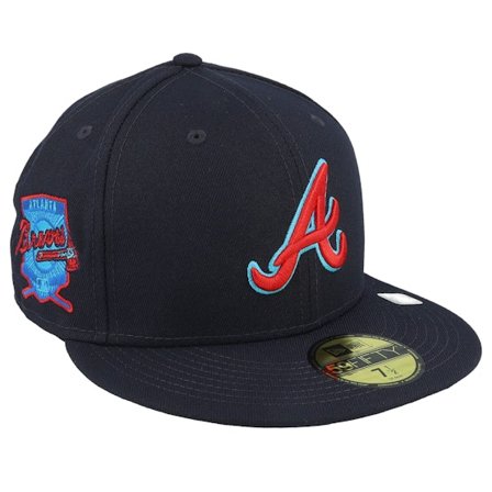New Era - MLB Bleu fitted Casquette - Atlanta Braves 59FIFTY Fathers Day 23 Navy Fitted @ Hatstore