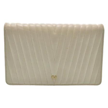 Valentino Vintage Pre-ownedLeathershoulder-Tass , Wit , Dames , Maat: ONE Size Vintage Tassen