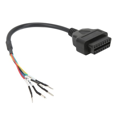 OBD2 Hun-Stikkontakt Kabel 16 Pin K CAN Linje Diagnostisk Jumper Tester Stikkontakt Pigtail Kabel