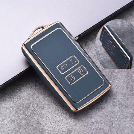 4-painikkeinen Ren-ault Arkana -auton avaimen suojakotelo, yhteensopiva Ren-ault Fluence Duster Megane Kadjar-Clio -avaimen kanssa, TPU-silikoni, 