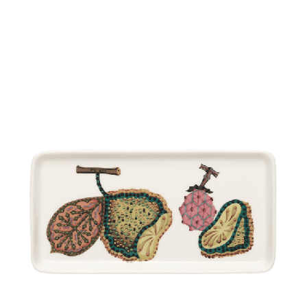 Iittala Taika Tallrik Rektangulär 12X24Cm Sato Skålar Flerfärgad 12x24 cm