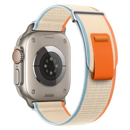 Trail Loop rem för Apple Watch Band 44mm 40mm 45mm 41mm 42 44 45 mm Sportarmband iwatch Ultra 2 49mm series 9 8 se 7 6 5 4 3 Milky white 06 41mm 40mm 