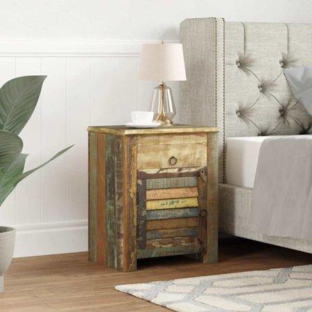 vidaXL Skåp antik stil, 1 låda dörr