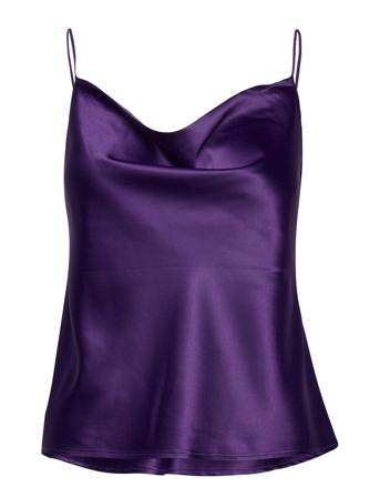 Onlmille Victoria Crawl Neck Singlet Wvn Purple ONLY