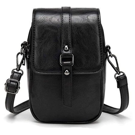 Mobiltelefon axelväska dam mobiltelefon väska vintage läder axelväska KLB