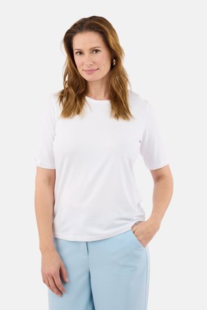 SIGNATURE - Kortærmet T-shirt - Hvid - Klassisk