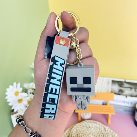 My World nyckelring hänge grå