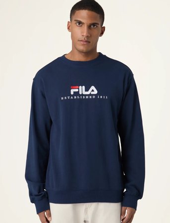FILA Valsera Regular Logo Sweatshirt - Black - XXL