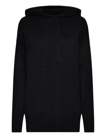 Hommi Hood Tops Knitwear Jumpers Black Movesgood
