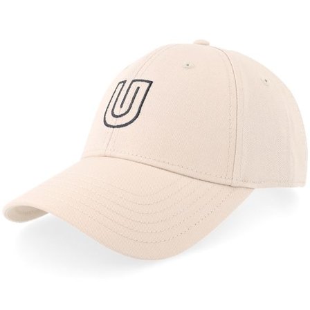 Upfront - Beige unconstructed Keps - Dean Hard Baseball Cap Light Khaki Dad Cap @ Hatstore
