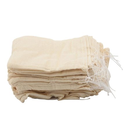 200-pack bomullsmusselinpåsar, påse, mångsidiga dragskopåsar för te, smycken, bröllopsgåvor S