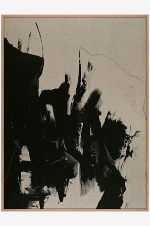 Malerifabrikken - Linmaleri / Without / 90x120 Cm / eik ramme - Beige - Bilder & skilt - 90X120 - Fra Homeroom