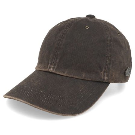 MJM Hats - Brun unconstructed Keps - Ron Antique Cotton Brown Dad Cap @ Hatstore