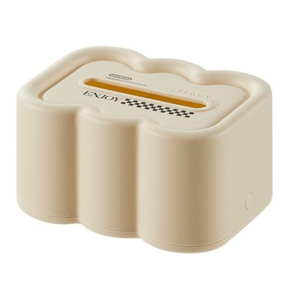 Skyformet Servietboks Multifunktionel Plastikholder til Stue Spisebord Hvid