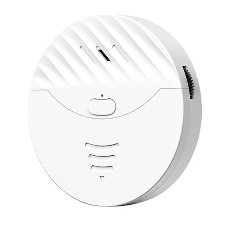 Tuya Smart WiFi Alarm Dør- og Vindus Vibrasjonssensor Sikkerhetsbeskyttelse Varsling Fungerer med Alexa, Smart Life (Hvit)