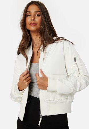 BUBBLEROOM Diane Bomber Jacket Cream Klær