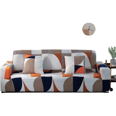 Stretchig sofföverdrag 1/2/3/4 sits, tryckt sofföverdrag, halkfri