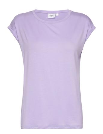 U1520, Adeliasz T-Shirt T-shirts & Tops Short-sleeved Lilla Saint Tropez*Betinget Tilbud