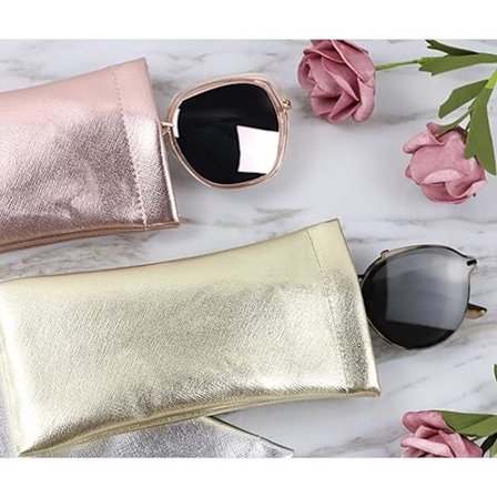 3-pak Vanntette Lærbrilleglass Etui for Unisex Solbriller Gol