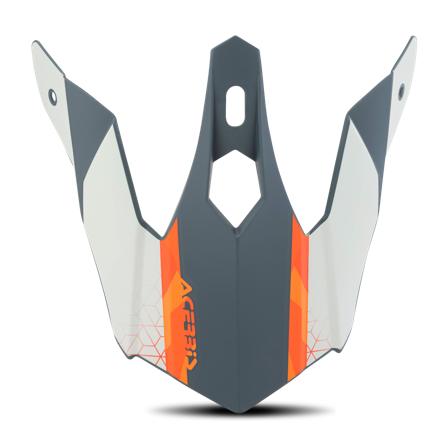 Helmschirm Acerbis Steel Kinder Orange/Grau