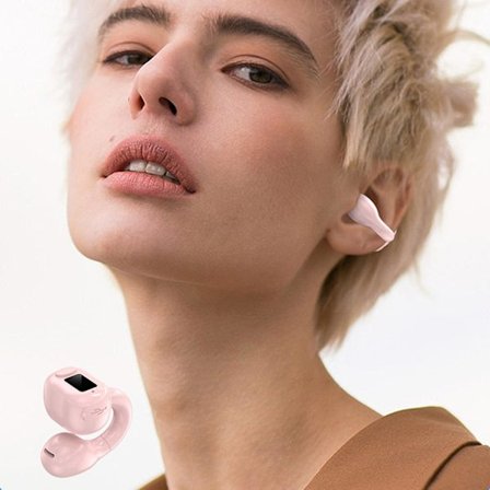 Öronklämma Hörlurar Bluetooth 5.3 Öppen Öronklämma Trådlösa In Ear Öronproppar Bluetooth Headset För Resor