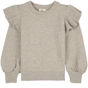 My Little Cozmo Ruffled Jumper Light Grey - Jumpers and knitwear - 12 years - Grey - Mädchen