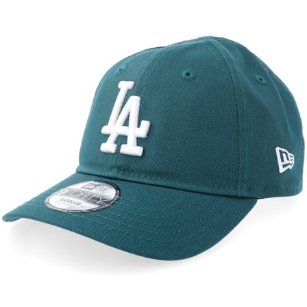 New Era - MLB Green adjustable Czapka Z Daszkiem - Kids Los Angeles Dodgers League Essential 9FORTY Dark Green/White Adjustable @ Hatstore