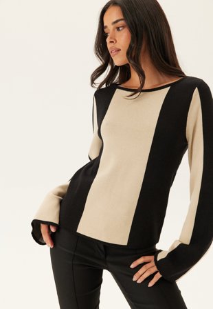 BUBBLEROOM - Block Knitted Sweater - M