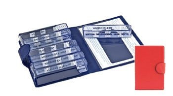 Portapillole Settimanale Medidos Rosso Apertura/Chiusura In