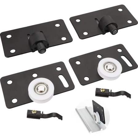 2 st Nylon Glidhjulsset för Dörrar 30mm Möbel Glidhårdvara Kraftiga Skåphjul