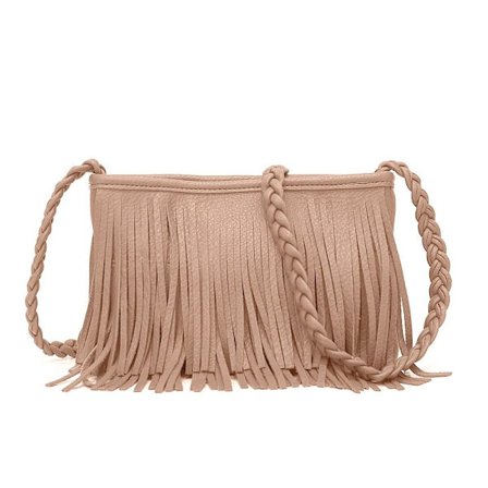 Fringe Crossbody Väska Sling Bag KHAKI