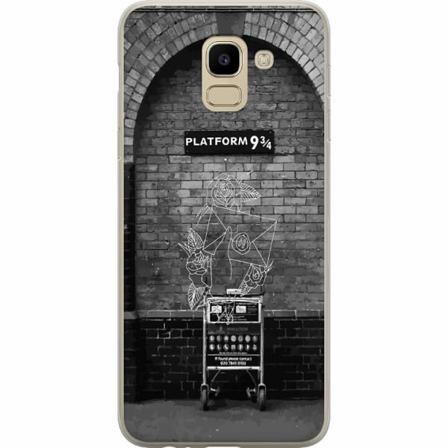 Samsung Galaxy J6 Genomskinligt Skal Harry Potter Hogwarts Leg