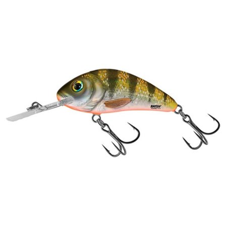 Salmo Rattlin' Hornet 4,5cm, 6g Flytande - Yellow Holographic Perch