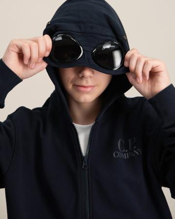 C.P. Company ZIP SWEATSHIRT/HOOD Blauw Hoodies Jongens - Kids Brand Store