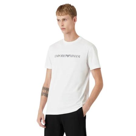 Emporio Armani, T-Shirts Wit, Heren, Maat:S