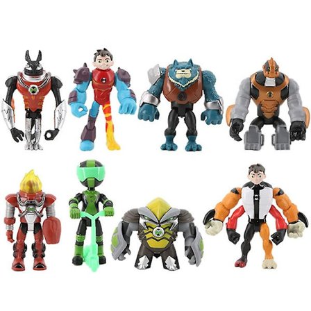11 st/set Leksakssamling Present Dockmodell Dekoration Ben 10 Leksaker Guardians of the Earth Actionfigurer 8 i 1