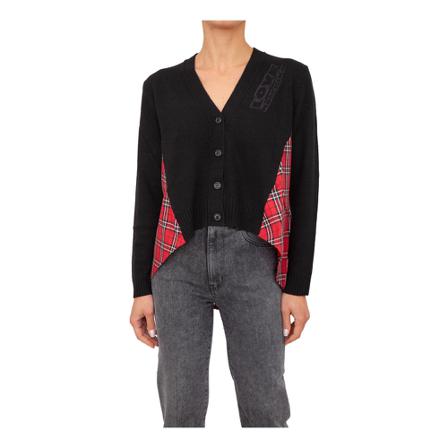 Love Moschino, Cardigans Zwart, Dames, Maat:XS