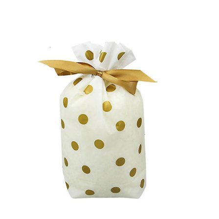 50 st Godispåsar Festpåsar Guld Plast Dragkedja Presentpåsar Godis Presentpåsar Matförvaringspåsar