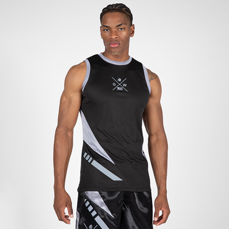 Gorilla Wear Hornell Tank Top, Black/Grey