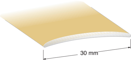 Duri 112802 Skarvlist strängpressad, silver 30 x 1000 mm, Byggmaterial