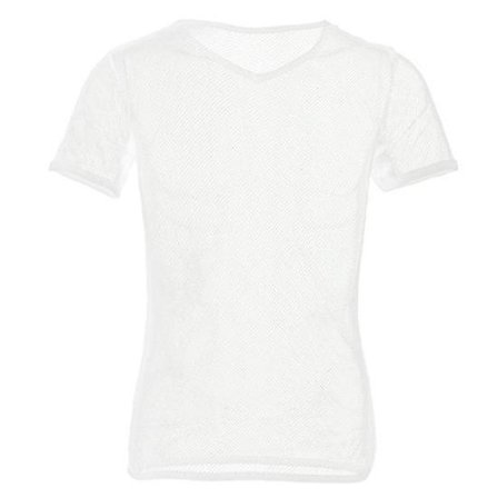 ELadies T-shirt Mesh Andningsbar Herr Genomskinlig Topp för Sport