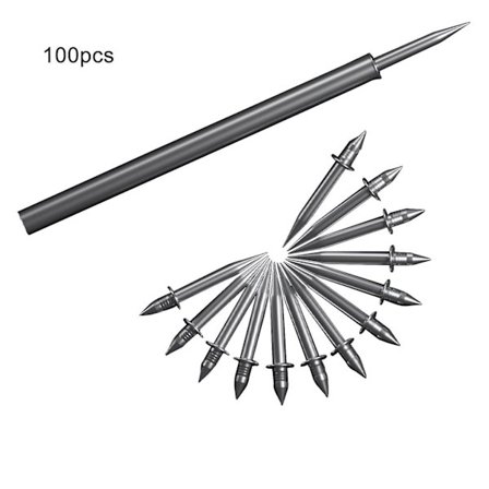 100 stk. Dobbelthodet Sokkeltråd Sømløs Spiker, Sokkellinje Uten Merker Spiker, Usynlige Sikkerhetsskruer