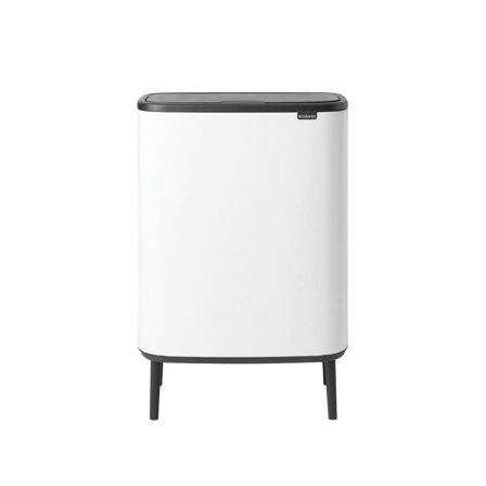 BRABANTIA Papperskorg Bo Touch Bin HI 60L Vit - Lyreco - Städ och hygien - Avfallshantering och källsortering - Papperskorgar